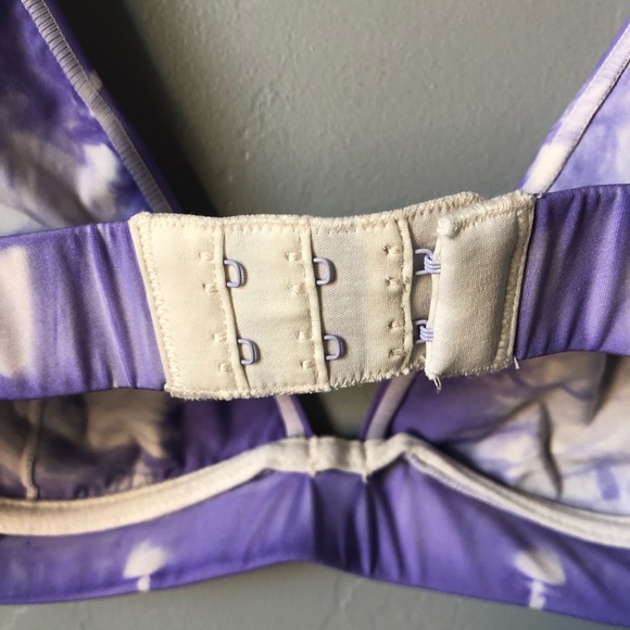 KIT UNDERGARMENTS Purple Tie-Dye Triangle Underwire Bra - Picture 6 of 11